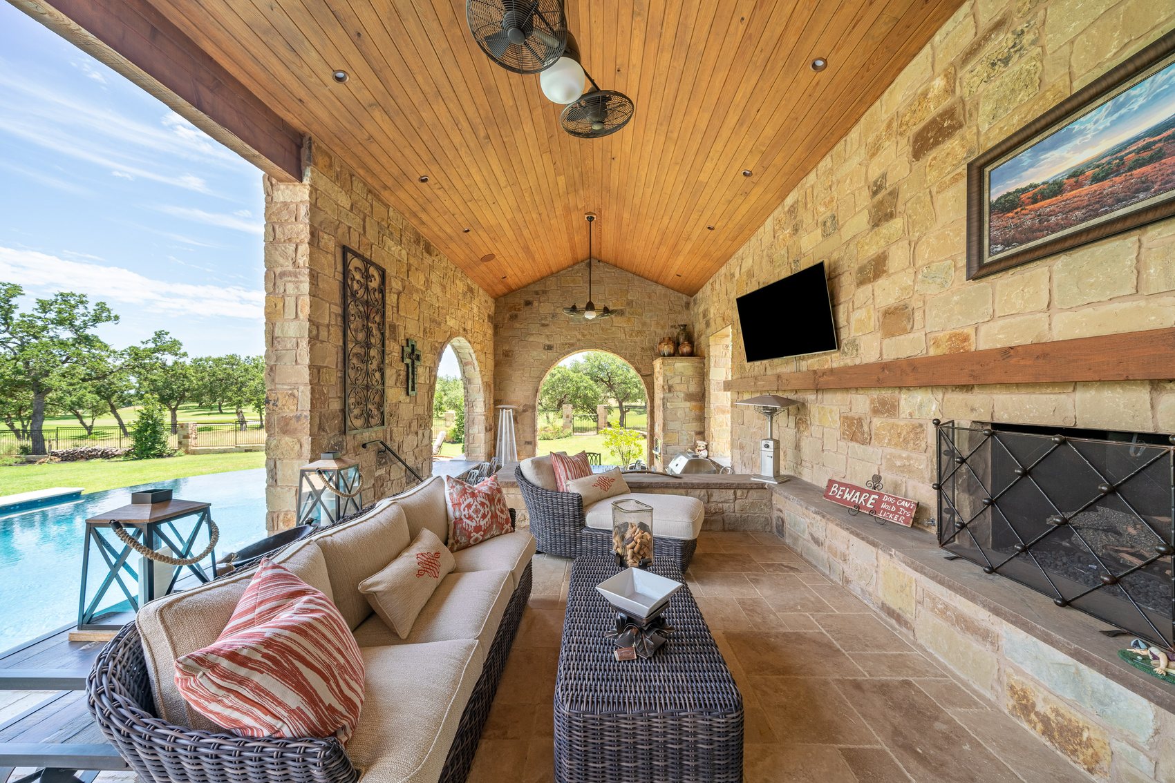Covered terrace