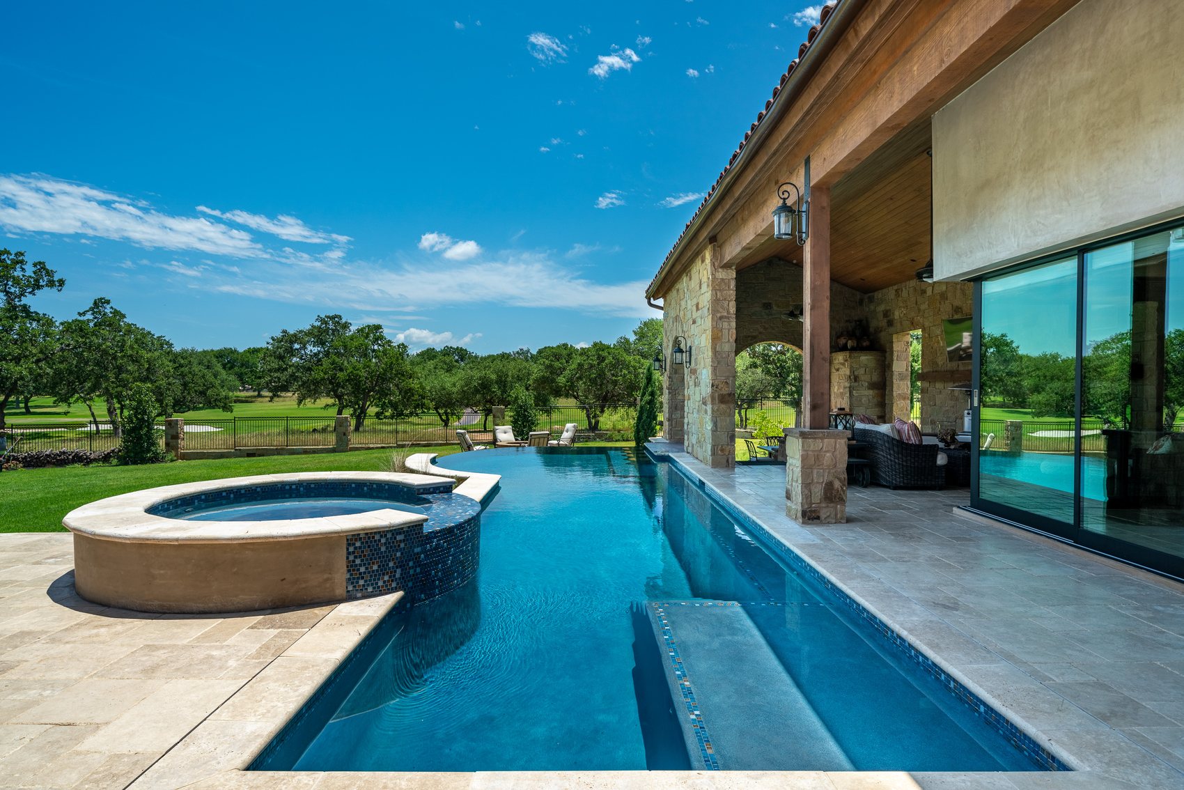 Pool and lawn