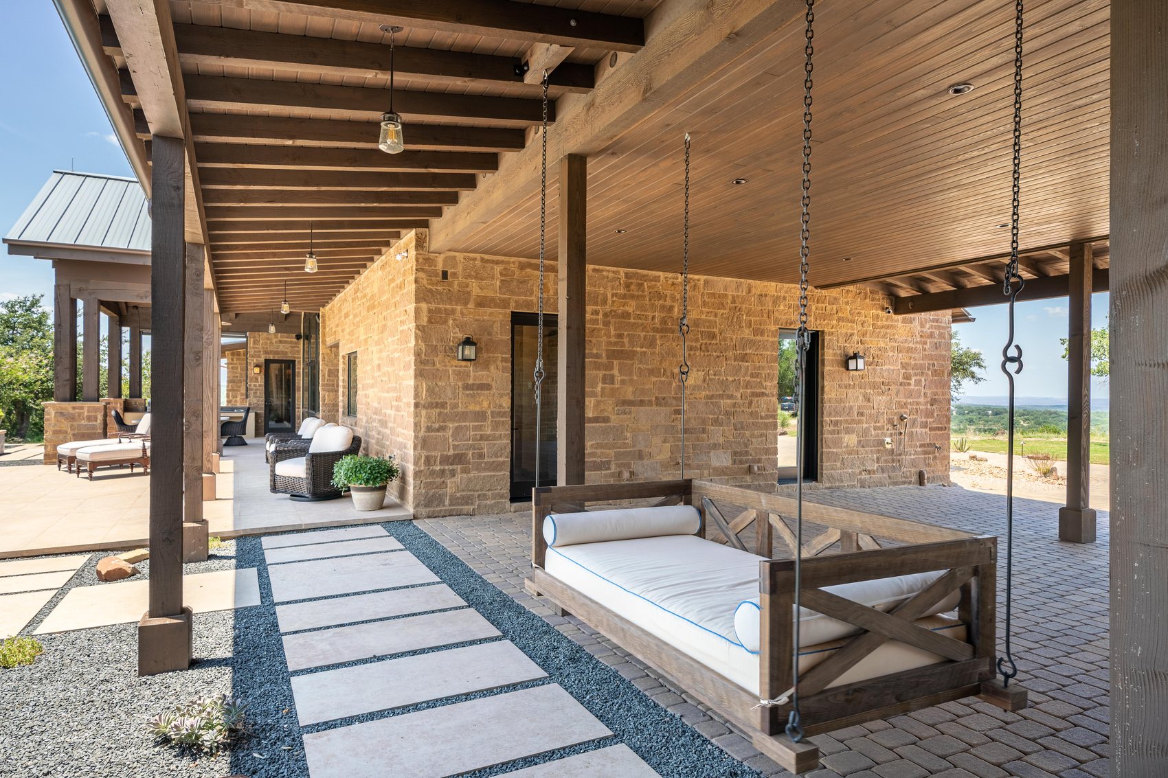 Porch and pool