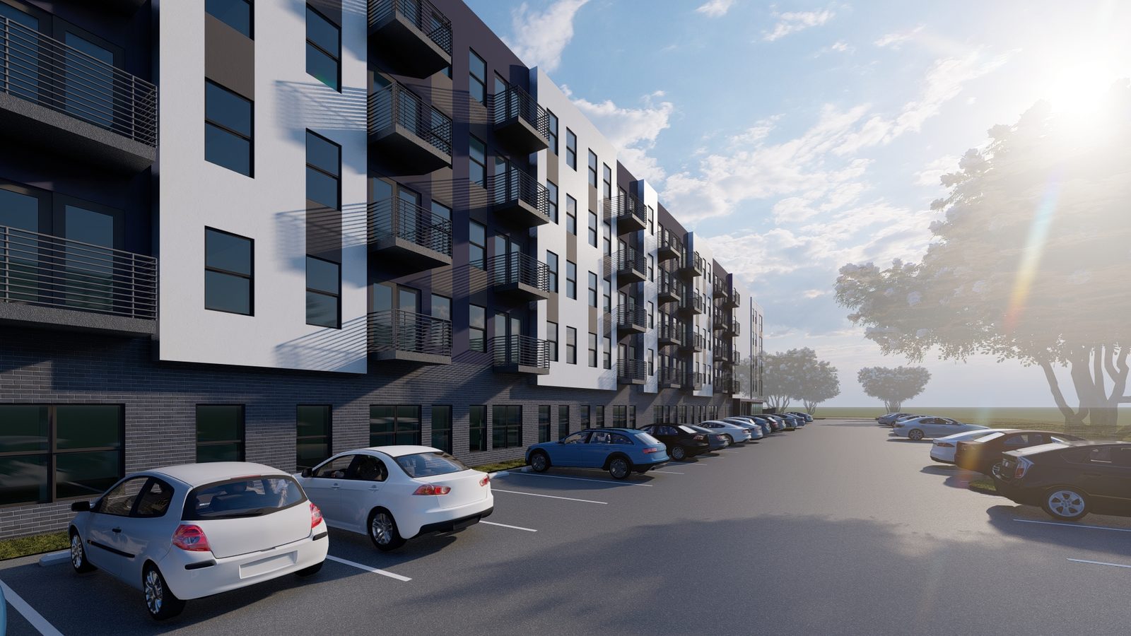 Residences at Rubi- south facade